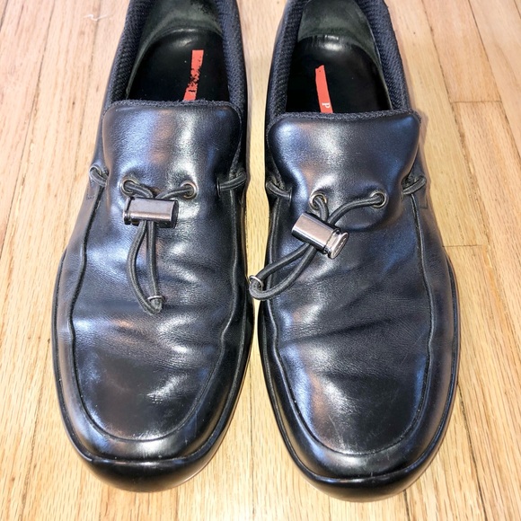 Prada Vibram Loafers men’s size 9 1/2 made in Italy - Picture 2 of 8